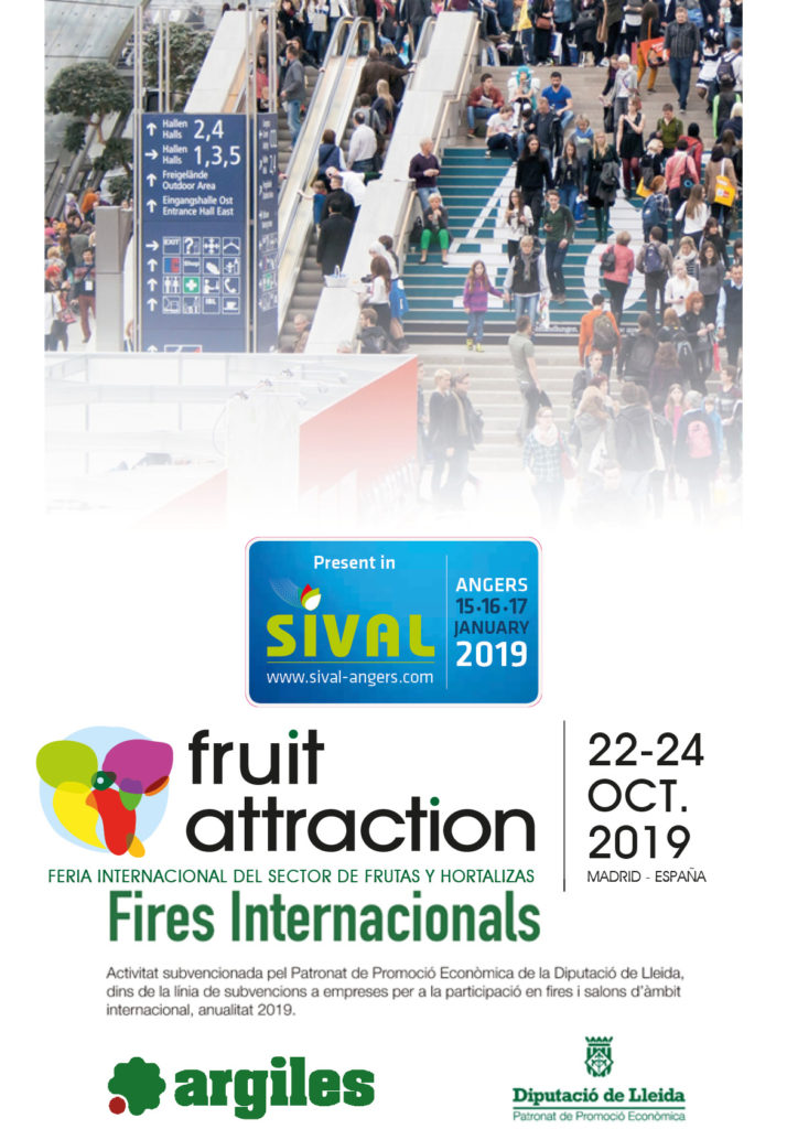 Argilés has been present at the Sival 2019 fair in Angers (France) and at Fruit Attraction 2019 in Madrid (Spain)